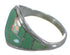 Silver Turquoise And Opal Southwestern Ring Size 5-3/4 AX52403